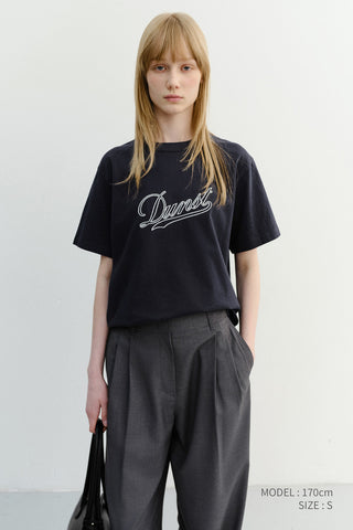 UNISEX CHAIN LOGO T-SHIRT NAVY