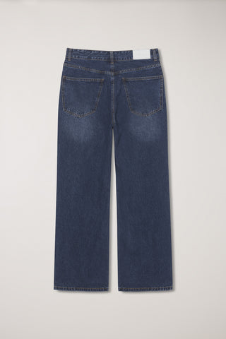 SEMI FLARED JEANS CLASSIC BLUE