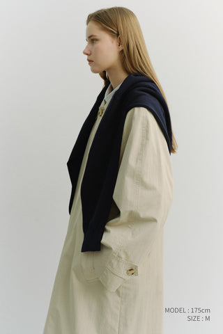 UNISEX REFINED MAC COAT BEIGE