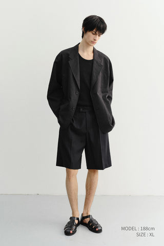 UNISEX SOFT TAILORED JACKET BLACK