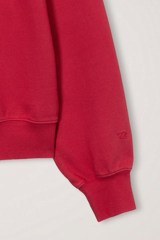 UNISEX GARMENT DYED SWEATSHIRT RED