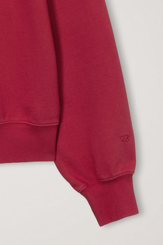 UNISEX GARMENT DYED SWEATSHIRT RED