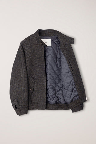 UNISEX HARRINGTON WOOL BLOUSON BROWN