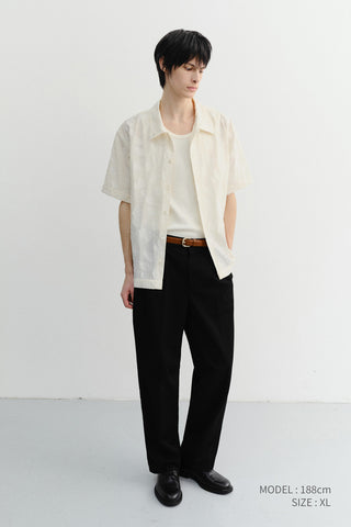 UNISEX HOLIDAY JACQUARD SHIRT CREAM JACQUARD