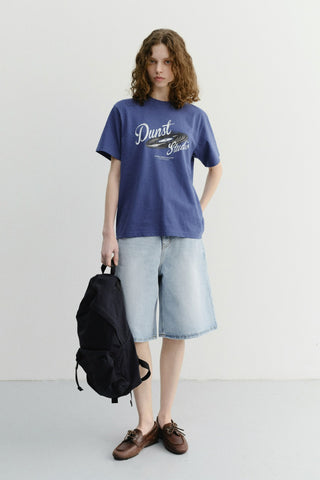 UNISEX VINYL T-SHIRT BLUE