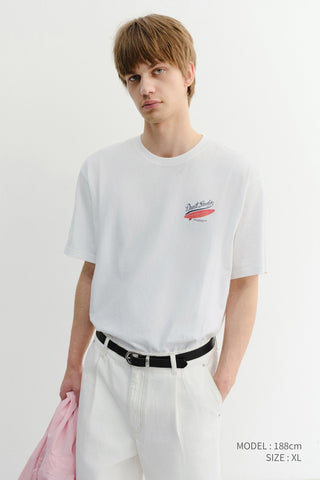 UNISEX SUMMER HOLIDAY SURF BOARD T-SHIRT OFF WHITE