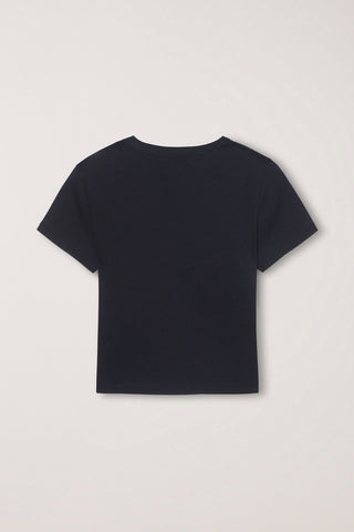 CROPPED SLIM TOP BLACK