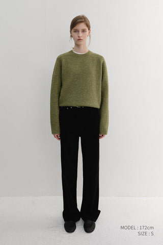 CORDUROY JEANS BLACK