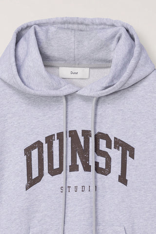 UNISEX ARCH LOGO HOODIE MID MELANGE GREY