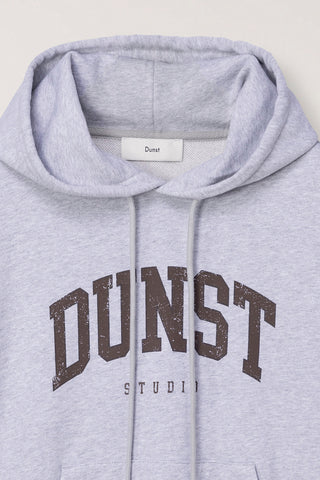 UNISEX ARCH LOGO HOODIE MID MELANGE GREY