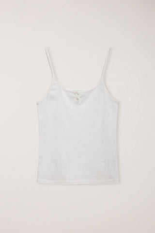 PETIT SLEEVELESS TOP OFF WHITE