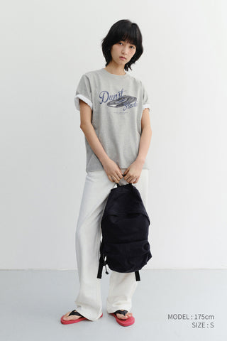 UNISEX VINYL T-SHIRT MELANGE GREY