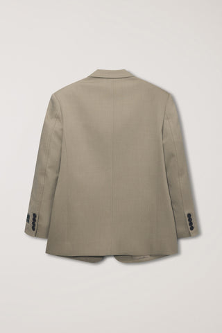 UNISEX OVERSIZED WOOL BLAZER CAMEL BEIGE