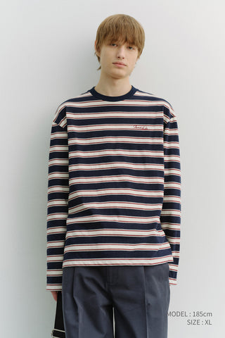 UNISEX STRIPED T-SHIRT NAVY STRIPE