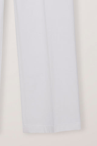 SUMMER STRAIGHT CHINO SLACKS WHITE