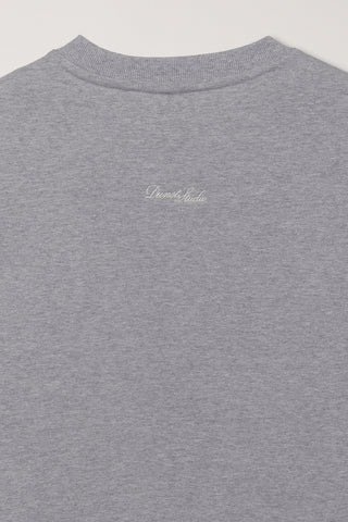 UNISEX VINYL SWEATSHIRT MELANGE GREY
