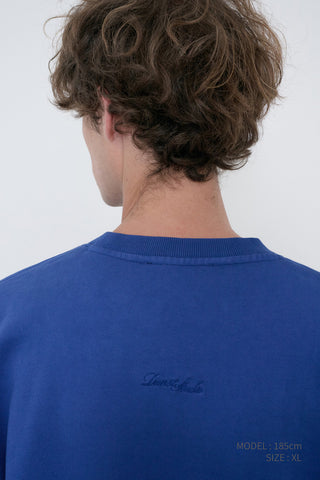 UNISEX GARMENT DYED SWEATSHIRT BLUE