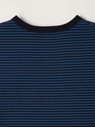 ESSENTIAL STRIPE LOGO T-SHIRT BLUE NAVY STRIPE
