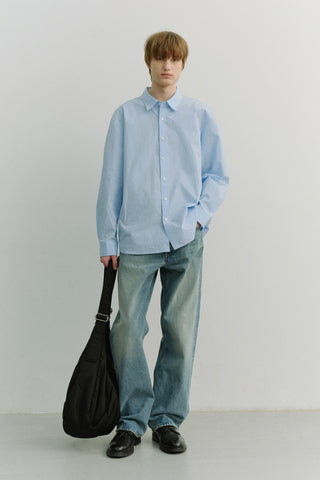 UNISEX SOFT POPLIN SHIRT SOFT BLUE