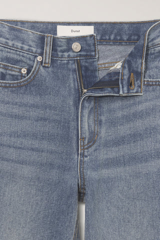 ESSENTIAL SEMI BOOT-CUT JEANS BRUSHED BLUE