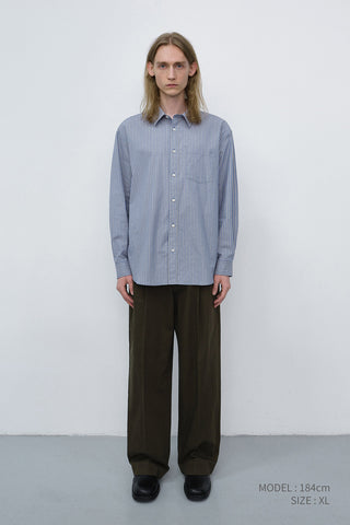 UNISEX INFORMAL SHIRT BLUE STRIPE