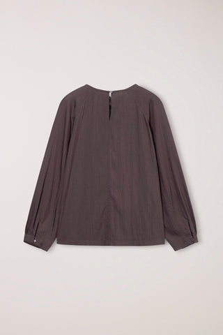 TIE BLOUSE BROWN