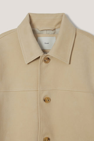 UNISEX ALTER-SUEDE HALF JACKET CREAM BEIGE