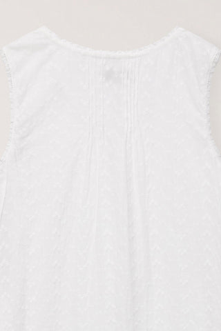 NEEDLEWORK BABYDOLL DRESS WHITE