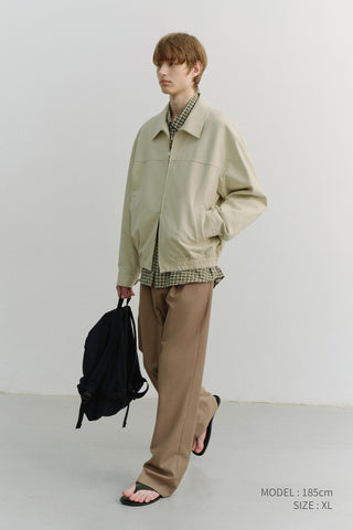 UNISEX COLLARED BLOUSON JACKET SEASALT GREY