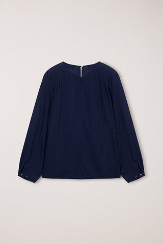 TIE BLOUSE NAVY