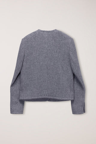 CLASSIC TWEED JACKET MELANGE GREY