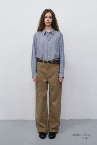 UNISEX INFORMAL SHIRT BLUE STRIPE