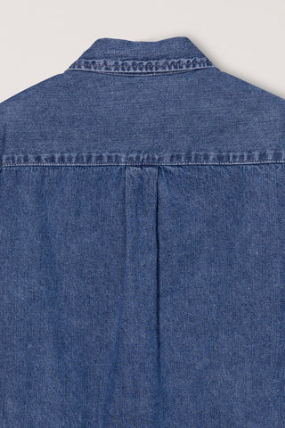 UNISEX LINEN DENIM SHIRT CLASSIC BLUE