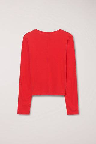 ESSENTIAL CREW-NECK T-SHIRT RED