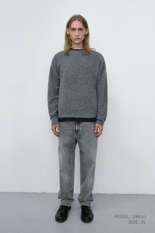 UNISEX HAIRLY SWEATER MELANGE GREY