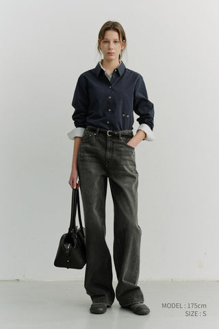 2-WAY ESSENTIAL SHIRT NAVY