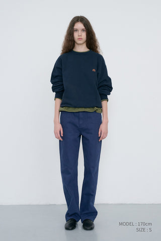 ESSENTIAL STRAIGHT COLORED JEANS BLUE NAVY