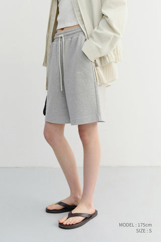 UNISEX PIGMENT RELAXED BEACH SHORTS MELANGE GREY