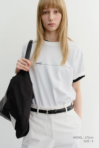 UNISEX MINIMAL LETTERING T-SHIRT OFF WHITE