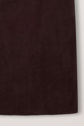 FLEECE MAXI SKIRT CHOCO BROWN