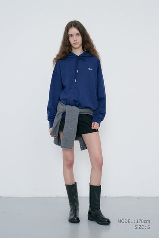 UNISEX GARMENT DYED HOODIE NAVY