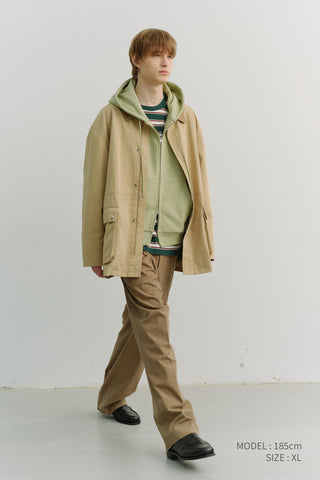 UNISEX COTTON CHORE JACKET BEIGE