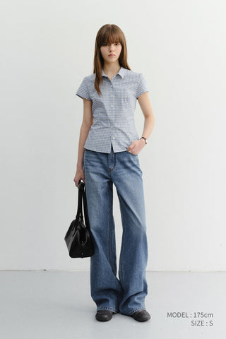 SUMMER RELAXED WIDE JEANS CLASSIC BLUE