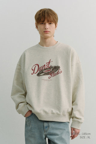 UNISEX VINYL SWEATSHIRT OATMEAL MELANGE