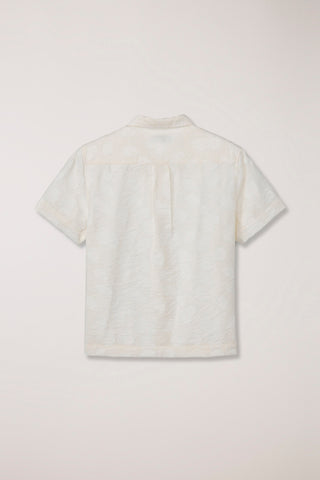 UNISEX HOLIDAY JACQUARD SHIRT CREAM JACQUARD