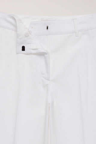 SUMMER STRAIGHT CHINO SLACKS WHITE