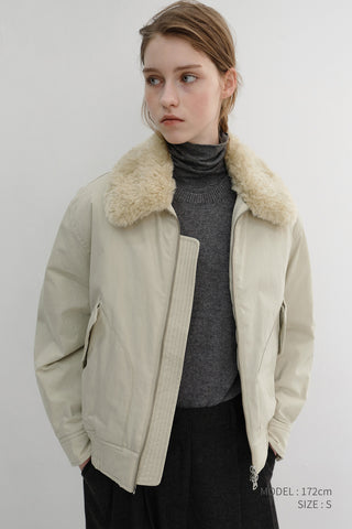 UNISEX FLIGHT PADDED JACKET BEIGE