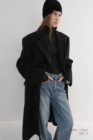 ESSENTIAL ROLL NECK TOP BLACK