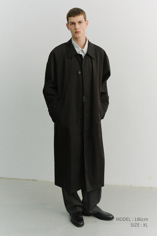 UNISEX REFINED MAC COAT BLACK