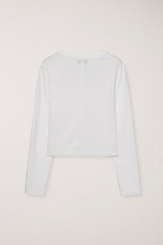 ESSENTIAL PETIT V-NECK T-SHIRT OFF WHITE